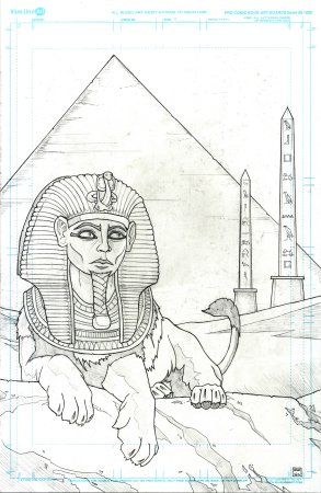 Сфинкс древнего Египта рисунок