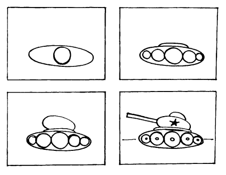 Рисование танка в старшей группе