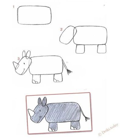 Поэтапное рисование для дошкольников