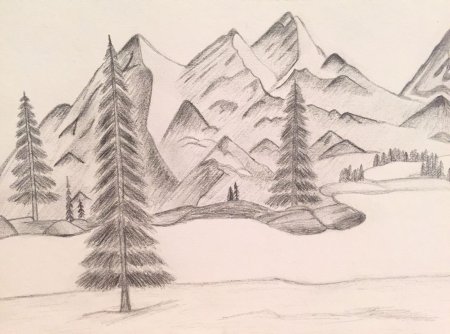 Пейзажи для срисовки