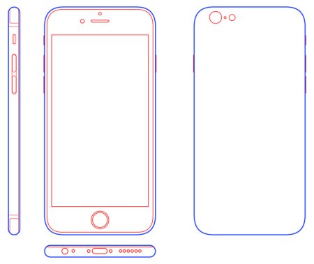 Айфон 6 чертеж