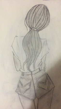 Рисунок девушки несложный