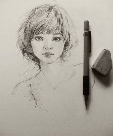 Портрет арт карандашом