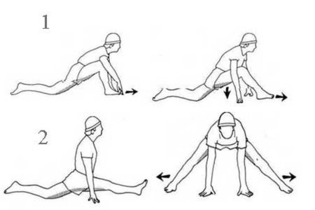 Упражнения для растяжки продольного шпагата
