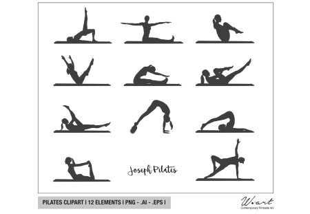 Схема упражнений пилатеса