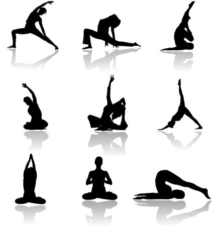 Пилатес силуэт