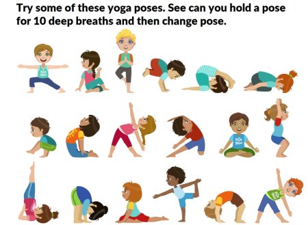 Карточки йоги для детей