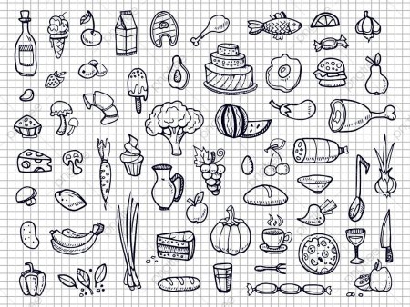 Рисунки еды карандашом для начинающих