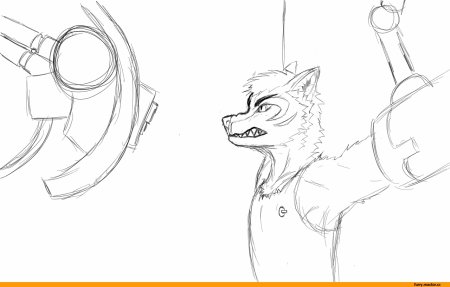 Фурри для срисовки карандашом для начинающих