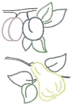 Вышивка стебельчатым швом