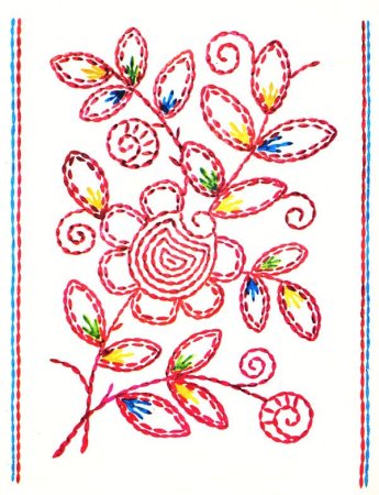 Узоры для вышивки стебельчатым швом