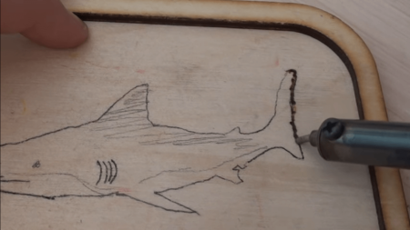 Акула для выжигания по дереву