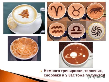 Рисунки на латте палочкой схемы