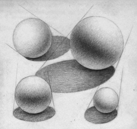 Рисунок шара Академический Светотень