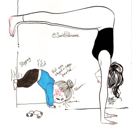 Йога смешные рисунки