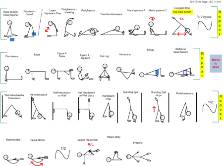 Схемы асан йоги