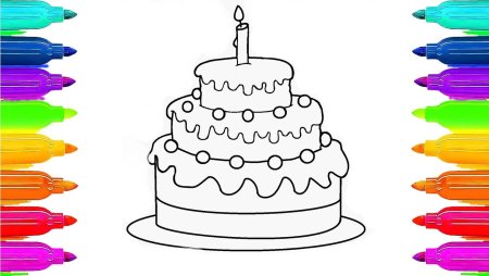 Рисование на торте