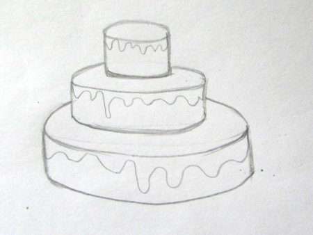 Торты карандашом легкие и красивые