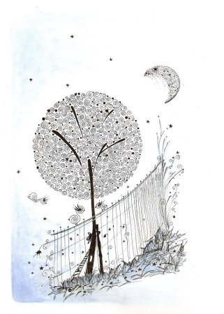 Рисунки тушью