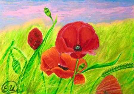 Рисование масляной пастелью