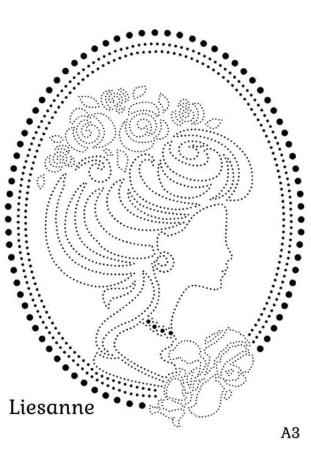 Точечная роспись трафареты