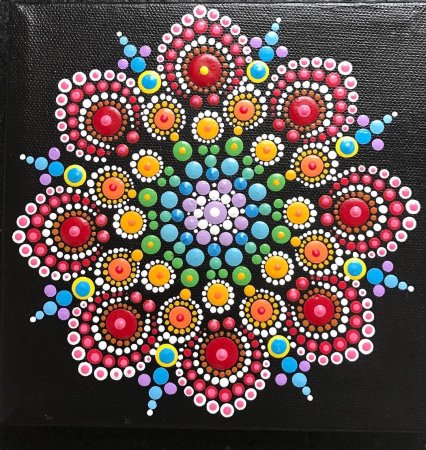 Орнамент для точечной росписи контурами