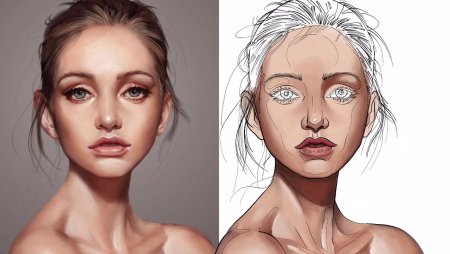 Портрет в Procreate туториал