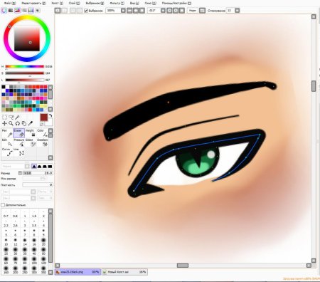 Арты мышкой в Paint Tool Sai