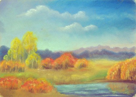 Осень пастелью