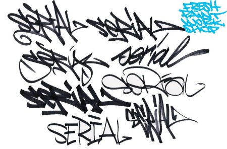 Граффити росписи маркером