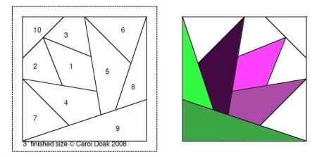 Лоскутное шитье из полосок ткани схемы