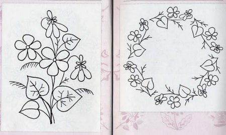 Рисунок гладь а сверху сеточка