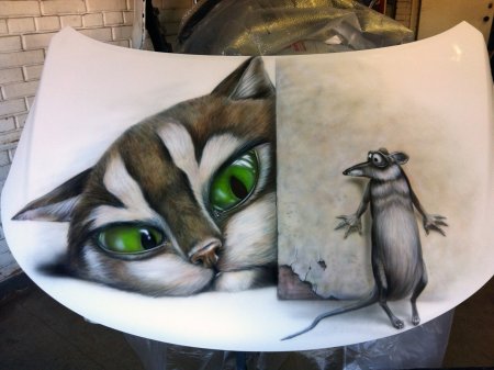 Аэрограф на бумаге