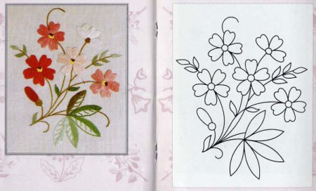 Простые узоры для вышивки гладью