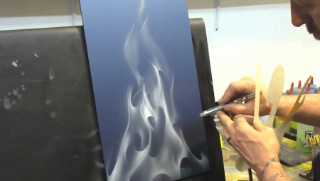 Уроки рисования аэрографом