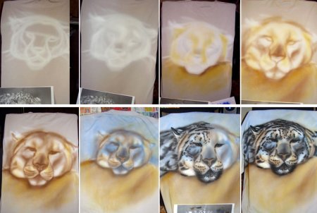 Аэрография на бумаге