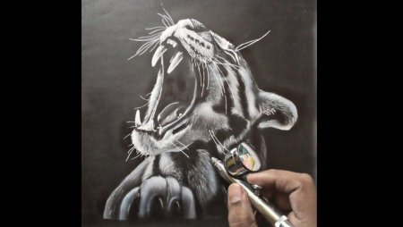 Рисование аэрографом