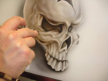 Уроки рисования аэрографом