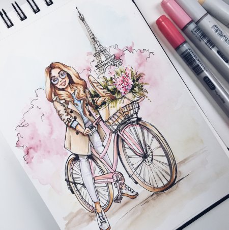 Скетчи маркерами