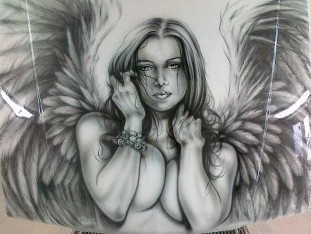 Рисование аэрографом