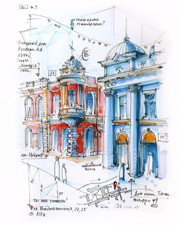 Архитектурный скетчинг для начинающих