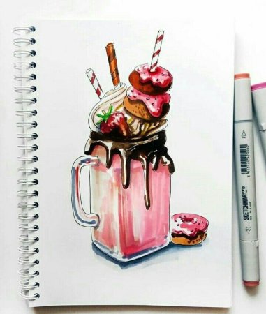 Скетчи маркерами