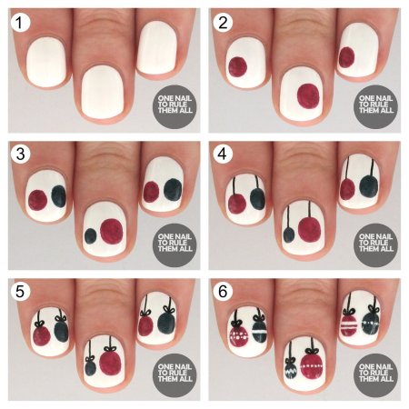 Идеи новогоднего маникюра для начинающих