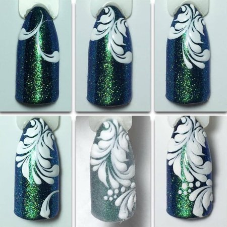 Узоры на ногтях пошагово