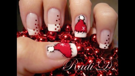 Новогодний маникюр для девочек