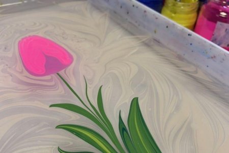 Эбру техника рисования на молоке