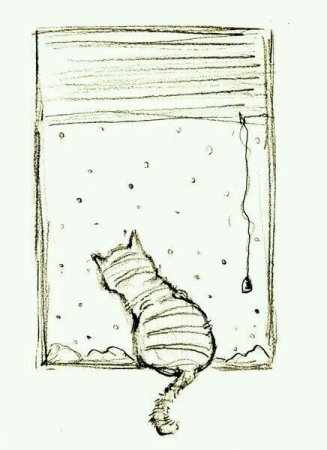 Рисунки для скетчбука лёгкие котики