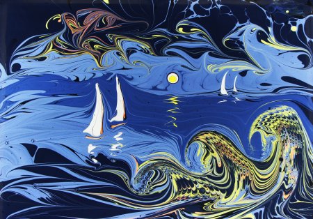 Эбру магия рисования на воде