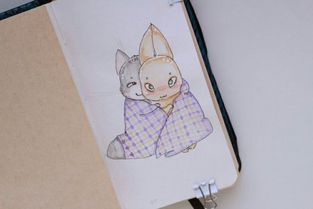 Скетчбук коты