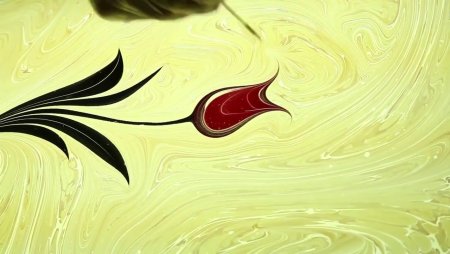 Эбру техника рисования на молоке